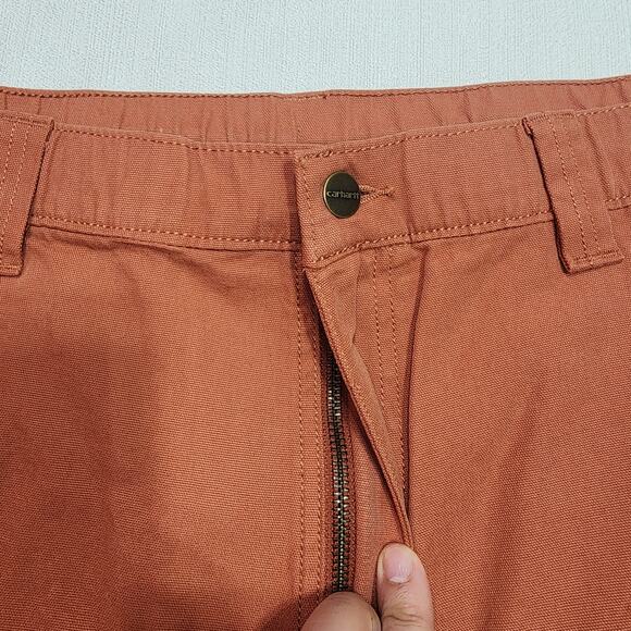 CARHARTT 46 Rugged Flex Relaxed Fit 8 ''Canvas Shorts W46'' x 21'' - Picture 4 of 9